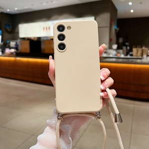 Funda de Teléfono TPU con Cuerda para Colgar para Samsung S25 Ultra, Funda de Teléfono de Lujo en Color para Samsung Galaxy S24 Ultra Plus S23 A15 - Product Image 4