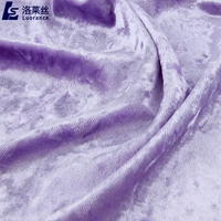 Tejido elástico de terciopelo hielo tejido Spandex tejido de terciopelo triturado