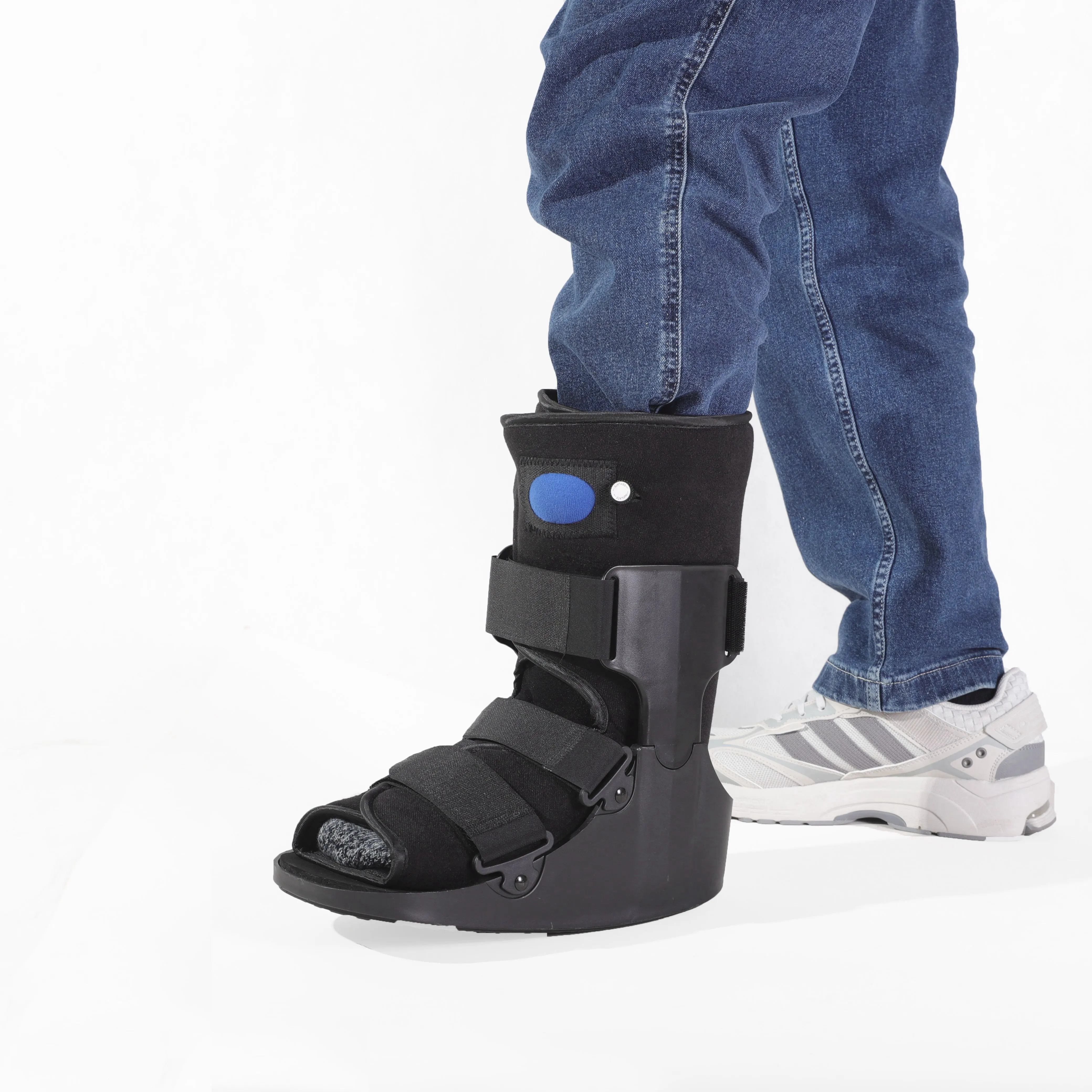 Dispositivo de terapia de reabilitação para imobilização de pés e tornozelo, aparelho para reduzir o impacto de caminhada, cinta de ar para curativos de tornozelo entorseado