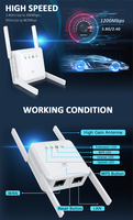 Penjualan langsung pabrik openwrt 1200Mbps 2.4g 5.8g WiFi Repeater/Router/AP