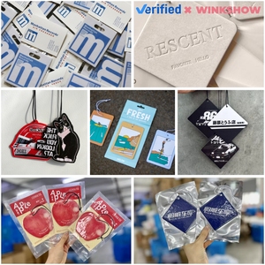 Carte parfumée longue durée toutes senteurs, papier d'emballage imprimé avec logo de voiture, désodorisant personnalisé pour cadeau - Product Image 4