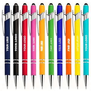 Promo Business <b>Gifts</b> Custom LOGO Print <b>Creative</b> Design Ballpoint Pens Popular Ballpoint Pen Wholesale Touch Stylus Ballpoint Pen - Product Image 1