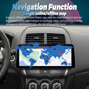 Lecteur vidéo de voiture Android 13 12,3 pouces, autoradio stéréo pour Mitsubishi ASX 2010 2016 C4 Peugeot 4008, GPS, multimédia, Carplay, unité principale - Product Image 3