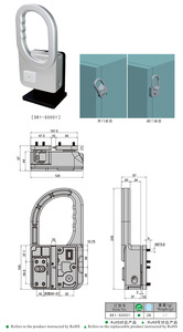 Cerradura Eléctrica de Control SK1-S0001 Nueva de Fábrica, Cerradura Electrificada de Aleación de Aluminio con Diseño de Panel de Manija y Pestillo - Product Image 6