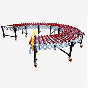 صندوق ناقل قابل للتوسيع بعجلة تزلج من النايلون الأحمر مخصص صندوق من الورق المقوى الفولاذ المقاوم للصدأ ناقل دوار يعمل بالجاذبية بقوة محركية - Product Image 5