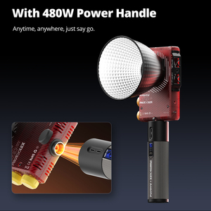 AMBITFUL 100R Lumière vidéo LED 100W 2700K-6500K Version bicolore CRI 96+ TLCI <span class=keywords><strong>95</strong></span>+ Lumière LED de poche portable avec contrôle par application - Product Image 3