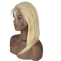 Perruque Bob Blonde 613, Dentelle Transparente HD 13x4, Densité 150%, Cheveux Humains Vierges Pré-Pluckés, Sans Colle, Prête à Porter
