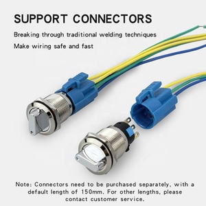 Interruttore Rotativo Autobloccante <span class=keywords><strong>Jinxing</strong></span> 22mm in Acciaio Inox IP66 2 Posizioni 1NO 1NC - Product Image 5