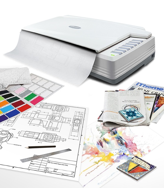 Plustek OpticPro A320E - A3 CCD Flatbed Scanner, 12" X 17" Scan Area with 800dpi Scan Resolution. ICA & Twain Compliant.