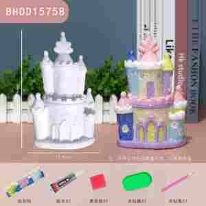 ตุ๊กตา<span class=keywords><strong>เจ้า</strong></span><span class=keywords><strong>หญิง</strong></span>ประดับ<span class=keywords><strong>เพชร</strong></span>รูปปราสาทอุปกรณ์ศิลปะทำมือรูปการ์ตูนแบบทำมือติดเพชร - Product Image 2