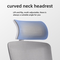 Fauteuil de bureau ergonomique pivotant et inclinable en tissu maillé, confortable et moderne, idéal pour le travail sur ordinateur – Vente en gros