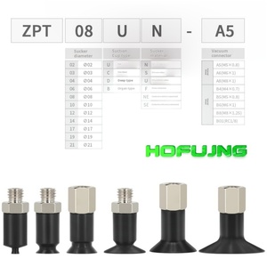 HOHUJNG Customized Robotic Pneumatic Mini <b>Suction</b> Cup ZPT2/3/4/6/8US/BN-A5/B5 with Multi-layer Corrugated Rubber <b>Suction</b> Cups - Product Image 5