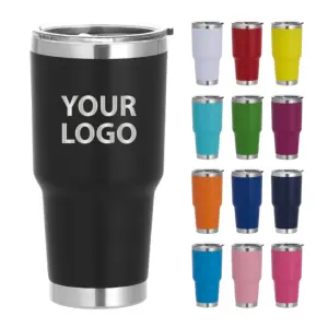 Hot Selling Custom Double Wall Travel Coffee Mug Outdoor Vacuum Thermos Car Cup 30oz Stainless Steel Insulated Tumblers