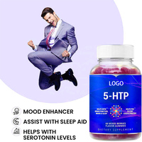 Gummies naturels 5-HTP avec calcium et L-tryptophane – Complément vitaminique pour le soulagement du stress, adolescents et adultes