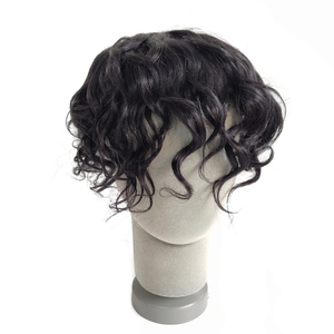 Sistema de Reemplazo Capilar con Base de PU y <span class=keywords><strong>Cabello</strong></span> Humano Natural con Cuero Cabelludo Realista para Hombres - Product Image 2