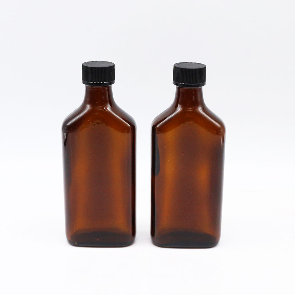 30ml Amber clear Flat Rectangle Slanted Shoulder Glass Bottle/30ml ...