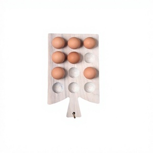 Bandeja de madera para huevos de la mejor calidad, estante para huevos con forma y tamaño personalizados para mesa y accesorios de cocina - Product Image 1