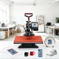 Machine de transfert de chaleur intelligente 5-en-1 à température contrôlée pour impression de t-shirts, tasses et casquettes – Machine de marquage à chaud efficace