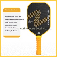 Raquette de pickleball en fibre de carbone pressée à chaud transfrontalière T700, finition mate texturée, qualité compétition, 44 700g