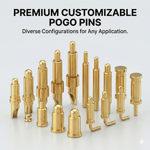 Penjualan Panas Konektor Pogo Pin Kustom 2.5mm Pitch, Kontak Pegas SMT DIP, 1 Baris, Lapisan Emas, Soket Konektor Pogo Pin - Product Image 4