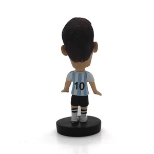 Nuevo estilo personalizado super estrella deportes tema Bobble <span class=keywords><strong>Head</strong></span> famoso jugador de fútbol Booblehead para decoración de recuerdo - Product Image 2