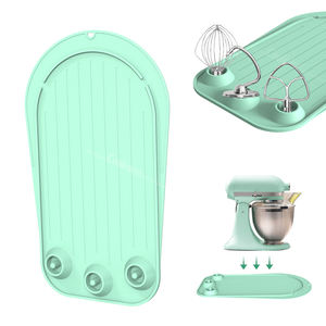 Organisateur de mixeur tout-en-un et tapis antidérapant : protège les comptoirs, réduit le bruit et range les accessoires dans une base en silicone. - Product Image 4