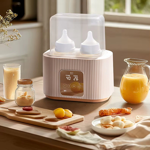 Hochwertige elektrische Milch heizung für Kleinkinder Profession elle Doppelflaschen-Heiz station <span class=keywords><strong>Baby</strong></span> flaschen wärmer von Herstellern - Product Image 3