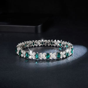 แฟชั่นทั้งหมด 2024 สินค้ามาใหม่ ดีไซน์ทันสมัย กำไลข้อมือแฟชั่น คุณภาพสูง ประดับด้วยโมอิสซาไนต์ โดดเด่นและสง่างาม - Product Image 3