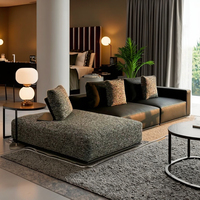 Style assorti libre de conception de l'hôtel de sofa en cuir véritable de la meilleure qualité contemporain