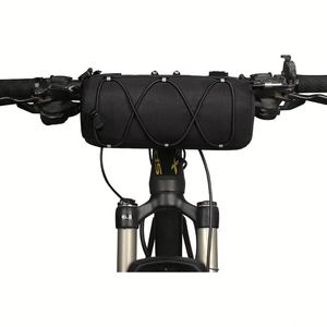 Bolsa de Manillar Delantera para Bicicleta, Resistente, de Nailon 600D, 2.5L, Impermeable, de Alta Calidad, para Ciclismo al Aire Libre, Color Negro/Verde, a la Moda - Product Image 1