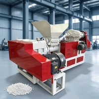 Extrudeuse-granulateur automatique de plastique LLDPE pour le retraitement du plastique, ligne complète de granulation de plastique HDPE LLDPE pour le recyclage