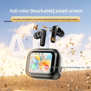 <span class=keywords><strong>Casque</strong></span> de traduction populaire LX10 intra-auriculaire <span class=keywords><strong>sans</strong></span> <span class=keywords><strong>fil</strong></span> avec écran tactile couleur LCD 5.4 pouces, commande vocale et réduction de bruit ANC+ENC - Product Image 3