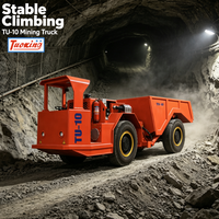 Camion minier souterrain compact de 10 tonnes, petit rayon de braquage, fonctionnement fluide, conduite flexible et sûre, confort optimal