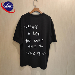 Qzfso เสื้อยืดวินเทจผ้าฝ้ายผู้ชายผู้หญิงเสื้อยืดพิมพ์ลายกราฟิก DTG - Product Image 1