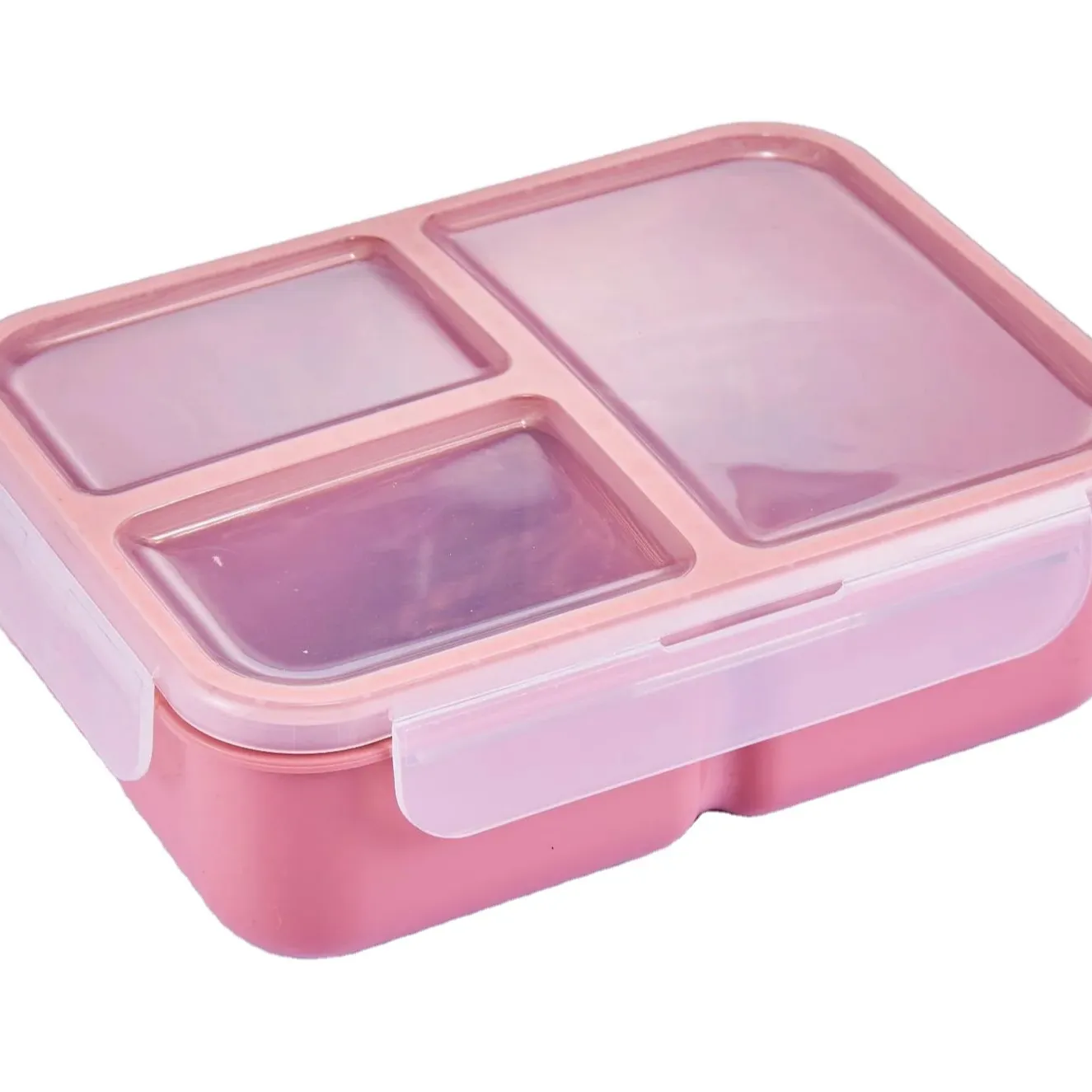 Custom durable eco friendly food storage Plastic school lunchbox children PP bento box for lunch with compartment