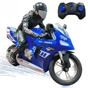 1/6 Rc sepeda motor mainan aksi pengendali jarak jauh sepeda motor dengan 6-axis Gyroscope Self-Balancing RC mainan sepeda motor berdiri