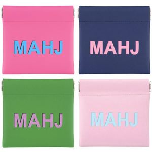 PU Squeeze Mahjong Pouch Mahjong Dice Bags Mini Dice Coin Tiles Purse for <b>Board</b> Game Party Travel - Product Image 2