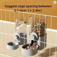 Distributeur automatique portable de nourriture et d'eau pour animaux de compagnie, grande capacité, moderne, suspendu, en plastique solide, pour chiens, utilisation intérieure