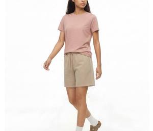 T-<span class=keywords><strong>shirt</strong></span> col rond <span class=keywords><strong>kaki</strong></span> 100% coton 200GSM avec logo personnalisé, manches courtes, t-<span class=keywords><strong>shirt</strong></span> basique pour <span class=keywords><strong>femme</strong></span> - Product Image 2