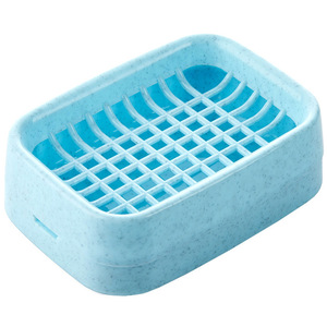 Porte-savon rectangulaire double couche Park Yue en plastique avec drainage pour rangement de savon dans la salle de bain - Product Image 5