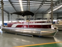 Yacht de Sport Allsea Certifié CE 4m-9m, Bateau Ponton à Moteur Hors-Bord en Aluminium pour Pêche, Loisirs et Divertissement sur Rivière