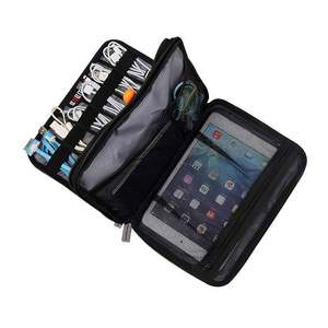 Échantillon gratuit Organisateur d'accessoires électroniques à double couche Sac de voyage pour gadgets pour câbles Clé USB Prise et plus - Product Image 5