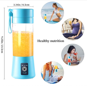 Licuadora y Exprimidor Portátil Eléctrico para Exteriores con USB Tipo-C Recargable, Grado Alimenticio, Capacidad de 380 ml, a Prueba de Fugas, Bajo Ruido - Product Image 4