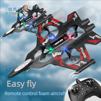 EP Double Commande Montre+Télécommande Avion RC en Mousse EPP à Induction de Gravité, Deux Vitesses, Facile à Piloter, Jouet Hélicoptère