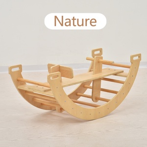 Ensemble d'Aire <span class=keywords><strong>de</strong></span> <span class=keywords><strong>Jeux</strong></span> Intérieure pour Enfants <span class=keywords><strong>Arche</strong></span> en <span class=keywords><strong>Bois</strong></span> Chaise Rocker Cadre d'Escalade Triangle Pickler pour Bébés - Product Image 1