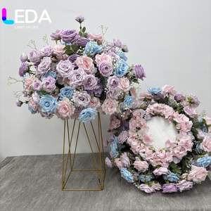 พวงดอกไม้สีชมพูบานเย็นคุณภาพสูง LEDA สำหรับตกแต่งงานแต่งงาน งานปาร์ตี้ และบ้าน ขายส่ง - Product Image 1