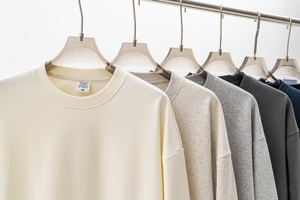 Haute qualité 360GSM tissu éponge <span class=keywords><strong>français</strong></span> sweat à col rond 100% coton Logo personnalisé surdimensionné longue vente en gros blanc pour l'hiver - Product Image 4