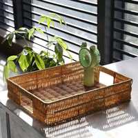 OEM PP Rattan Opbergmanden Ecologisch Verantwoorde Plastic Geweven Organizer voor Eten Wasmand Cadeaupakket Fabrieksprijs