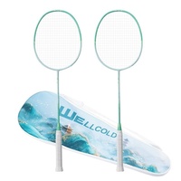 Raquette de badminton professionnelle durable et offensive, ultra légère, haute élasticité, fibre de carbone, haute rigidité, entraînement pour adultes et étudiants