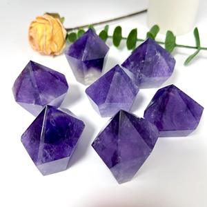 Pierre de guérison de haute qualité en gros, pointe d'améthyste, <span class=keywords><strong>prix</strong></span> des cristaux, tour d'améthyste violette, pointe de cristal, <span class=keywords><strong>baguette</strong></span> pour la décoration - Product Image 4